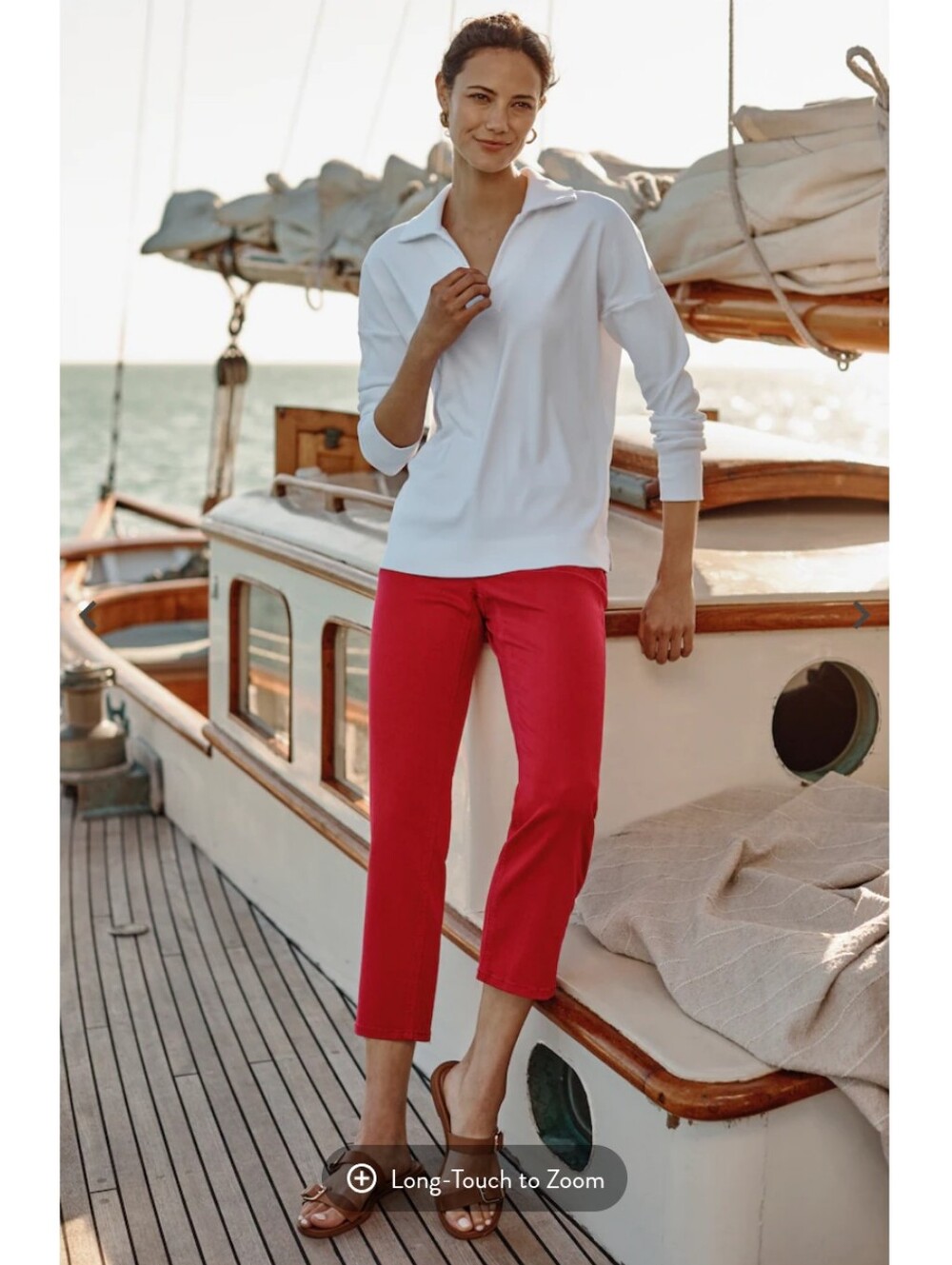 J. Jill High-Rise Straight-Leg Cropped Jeans- 14P